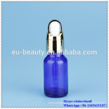 30ml blue empty dropper bottle with glass dropper